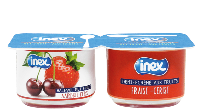 inex yoghurt aardbei kers