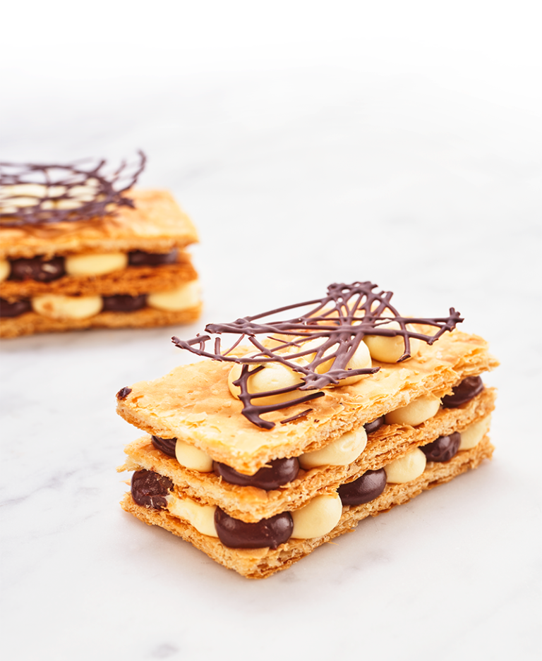 Millefeuille dubbele chocolade
