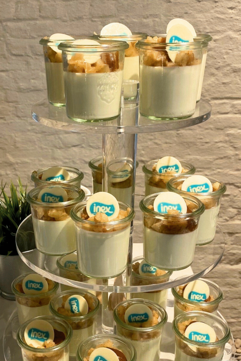 Panna cotta gebakken appeltjes