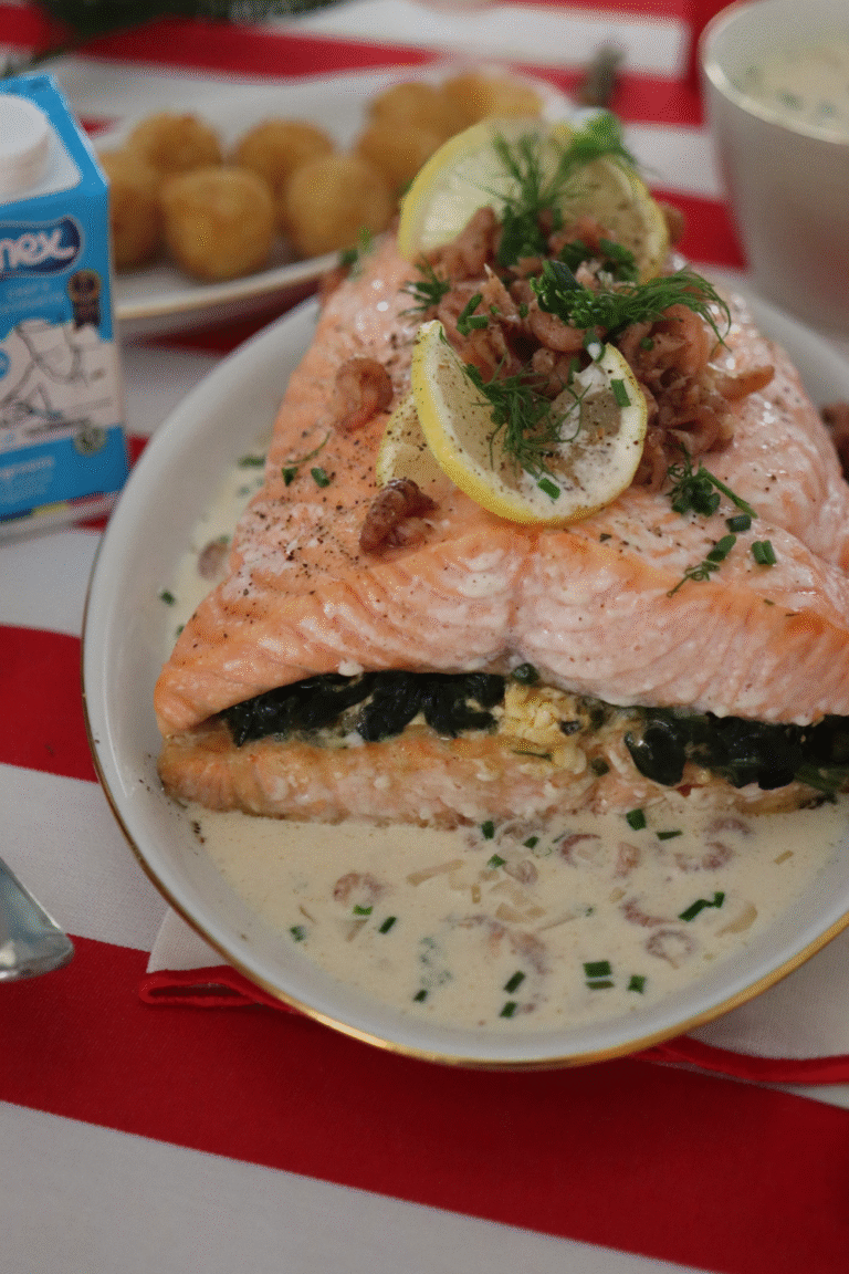 Gevulde zalmrollade
